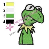 Kermit Muppets Embroidery Design 04